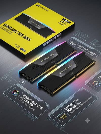 Corsair 32GB RAM 6400mhz CL36 RAM / RTX 4060 8GB/ B760M