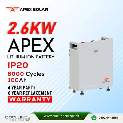 2.6KW Lithium Ion Battery / 25.6V 100Ahm Lethium Battery 8000 cycles