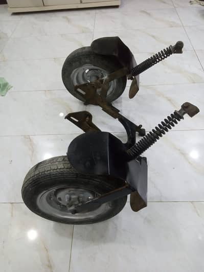 Ready Side Wheels with Chimta Welded (For disabled Persons)