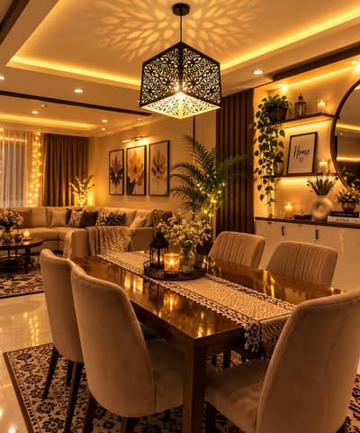 wooden chandelier