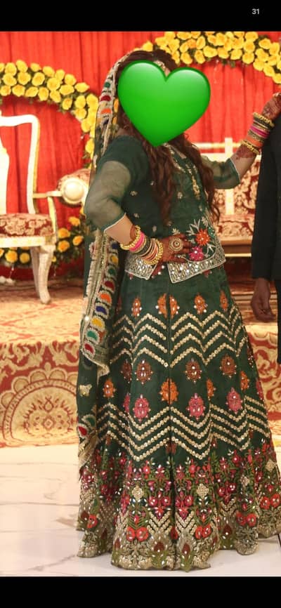 Mehndi Lehnga / Just one time used.