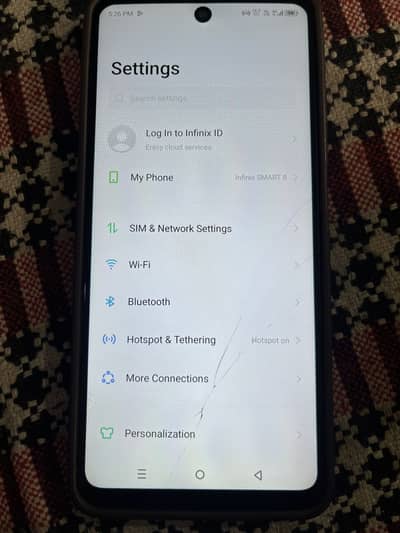 Infinix smart 8 (3/3 64gb )for sale arrg