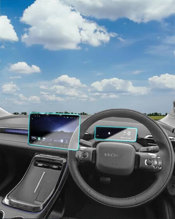 AION V Transparent Car LCD Screen And Speedometer Glass Protector In Premium Quality
