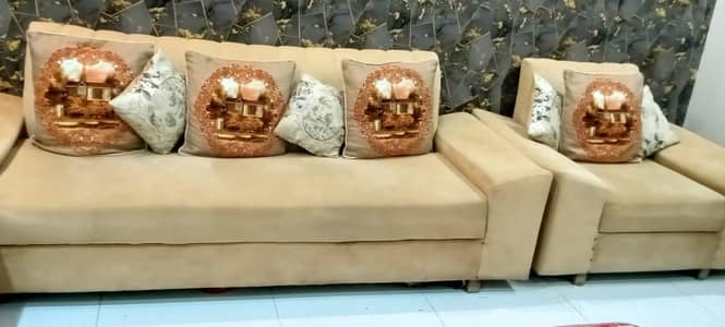 sofa set six seater comfortable neat clean condition 0305938421 w app