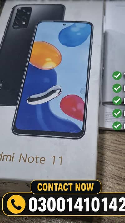 redmi note 11 with original box official PTA approved