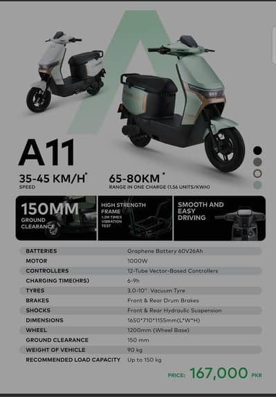 Revoo A11 Electric Scooty