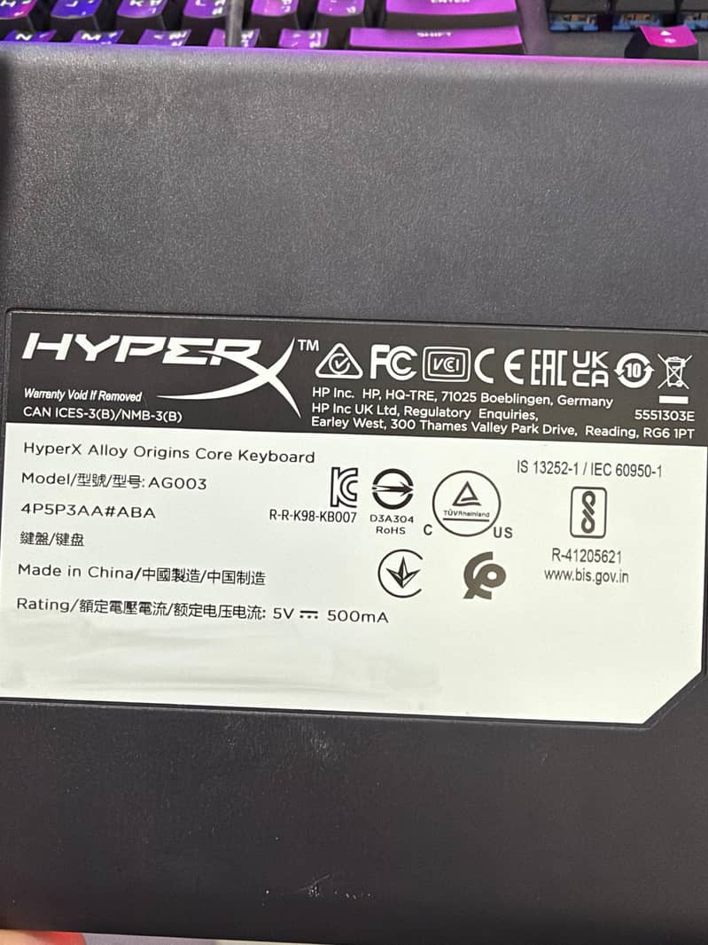 Hyperx machenical keyboard 5