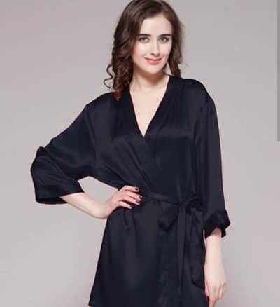 Ladies Satin Night Gown | Women's Silk Robe | Soft Sleepwear |