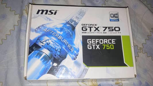 GTX 750 Oc Edition 2gb For Sale Slightly Used