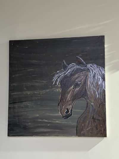 Horse canvas painting