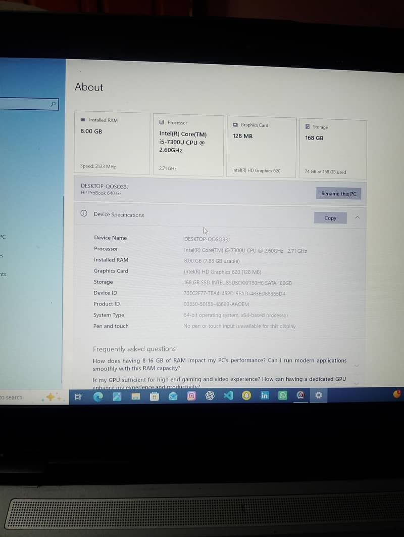 Core i5 7th generation 5