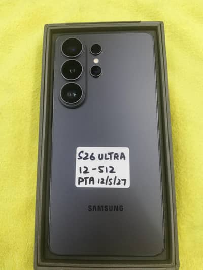 Samsung Mobile S26 Ultra 512 gb official pta 10 months warranty