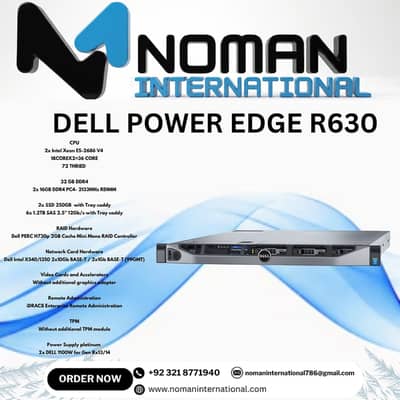 DELL POWER EDGE R630  CPU 2x Intel Xeon E5-2686 V4  | server