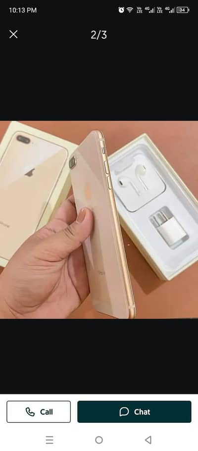 iphone 8plus PTA approved with box 256gb far salwhatsap03478671715