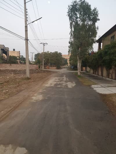 45-Marla paid best location huge front near park, mosque ,market, main road plot for sale.