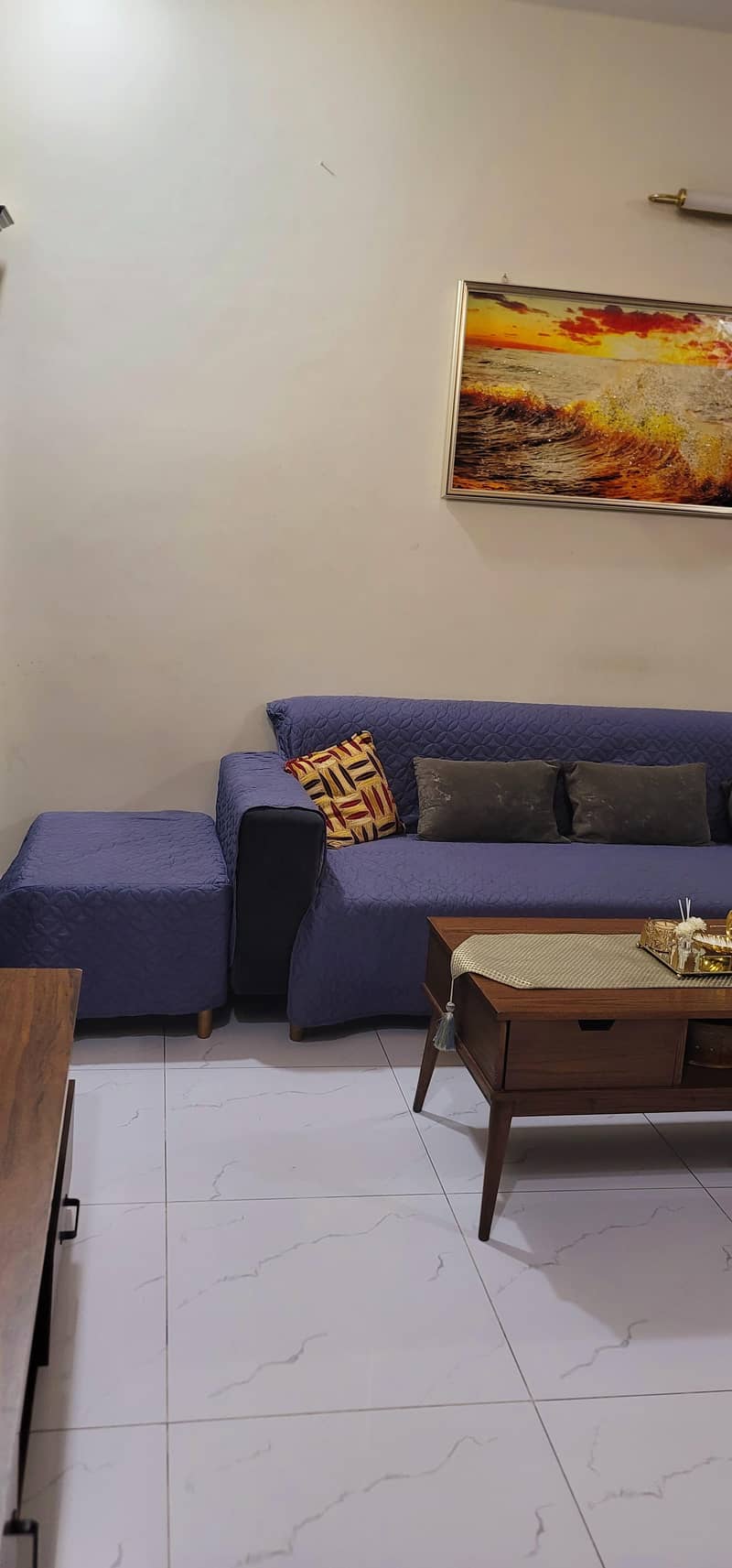 Molty foam L shape sofa 0