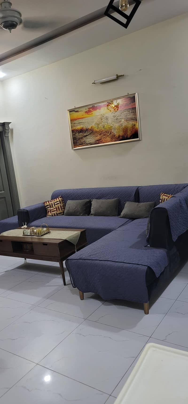 Molty foam L shape sofa 1
