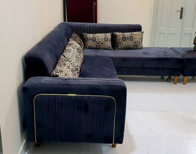 Molty foam L shape sofa 2