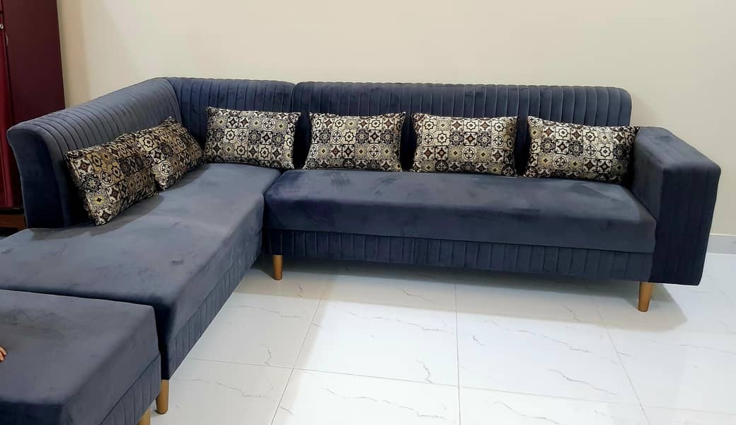Molty foam L shape sofa 3