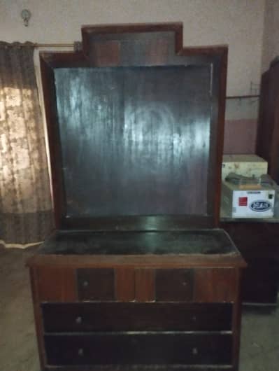 3 items are for sale Dressing table, Showcase, Iron stand