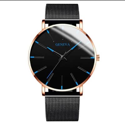 Faishon Blue men's watch quartz watch