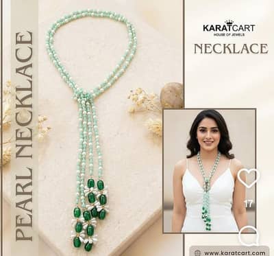 Hand made crystal pearls jewelry 