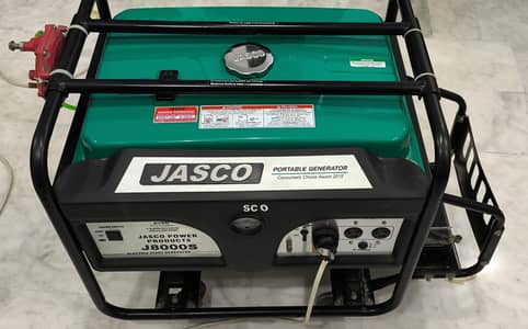 Jasco J8000s 6.5 KW Generator - Barely used, Excellent condition