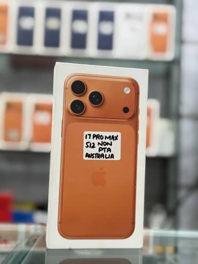 IPHONE 17 PRO MAX 512 GB PHYSICAL+eSIM BOX PACK NON PTA ORANGE