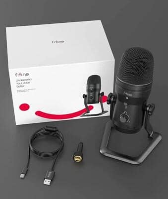 FIFINE K690 USB STUDIO Condenser Mic | Cardioid |Podcast Voice Over