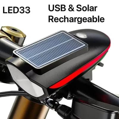 USB SOLAR BICYCLE LIGHT
