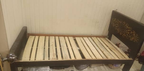 SINGLE OR SET OF DETACHABLE WOODEN BED With mattress