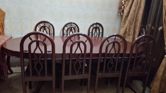 wood dining table 6 chairs