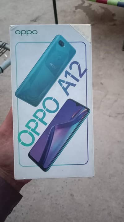 oppo A12 mobile 4/64 box Sath only panel change all ok mobile