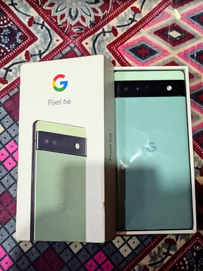 Google Pixel 6a 6/128 officiall pta approved with box charger