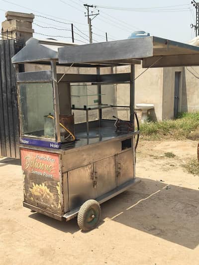 Fully Equipped Stainless Steel Food Stall for Sale (Ready to Work)