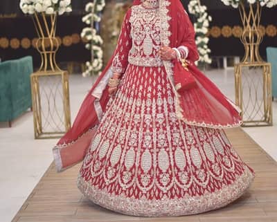 bridal lehenga Red