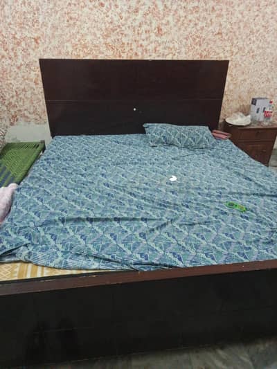 Used Bed for sale along with mattress and dressing