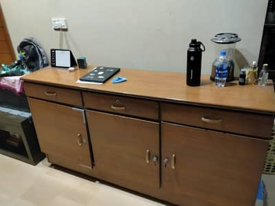 wooden side board