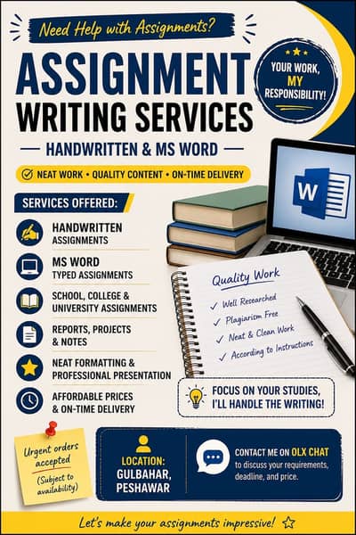 Assignment Writing Services | Handwritten & MS Word | Affordable Rate