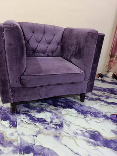 Five Seater Comfortable Velvet  Sofa Set