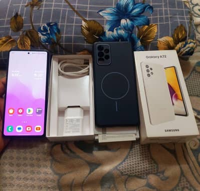 Samsung Mobile A72 8 256GB With Complete Box