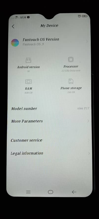 Vivo Y17 8GB RAM 256GB ROM PTA Approved – Excellent Condition