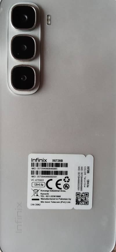 Infinix hot 60i mobile for sale 10/10 condition only 10 month used