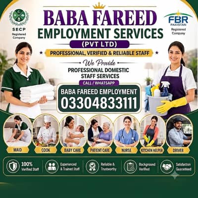 Maid, House Maids, cook, chef, Baby Sitter, Filipino maids Available