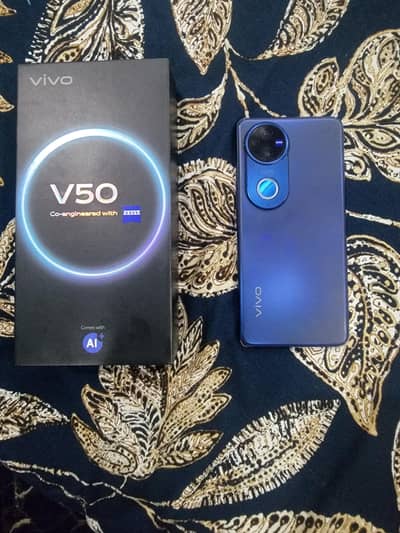 Vivo V50 blue color lush condition just few months used