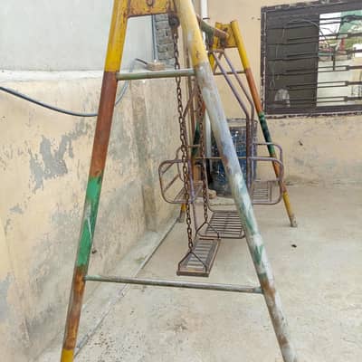 Heavy Duty Iron Jhoola for Sale - 2 Seater Swing - Mazboot Frame
