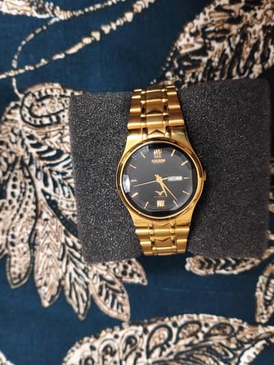 Citizen Gold Tone Classic Watch with Original Box
