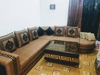L shape sofa set