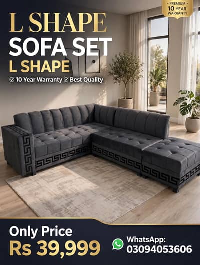 L shape sofa set for sale