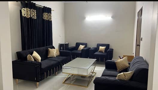 Luxury 7-Seater Velvet Sofa Set – Excellent Condition